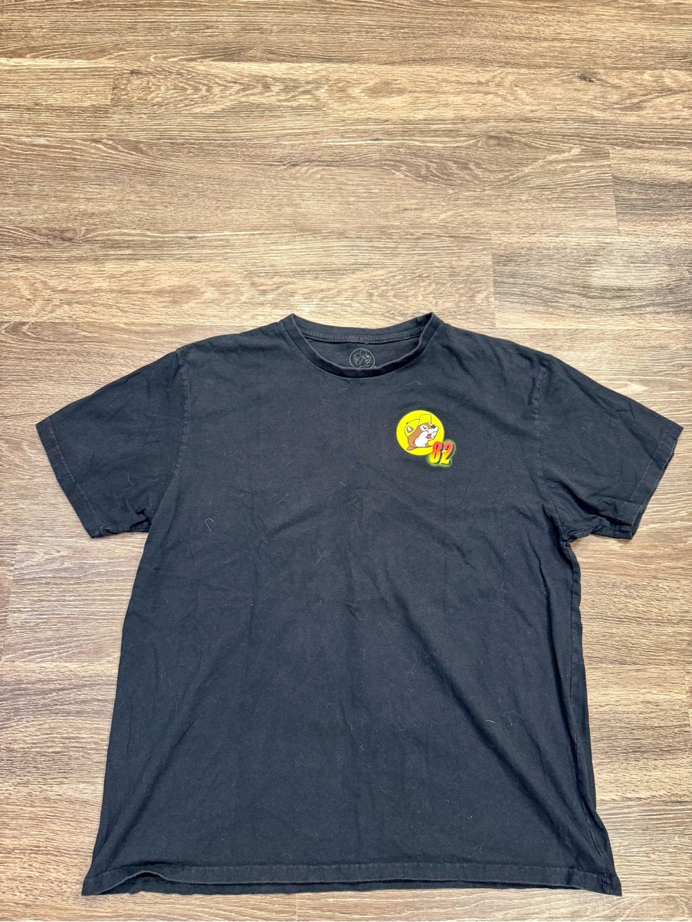 Buc-ee's 82 Pit Stop Black Graphic T-Shirt XL Hot Rod Truck Beaver Tee